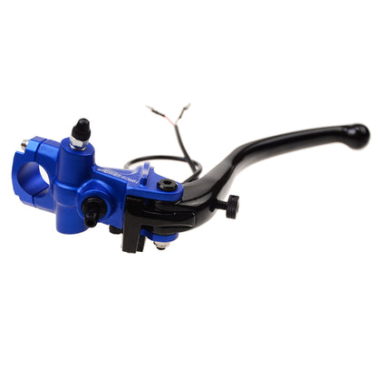 GOOFIT 7/8" 22mm Motorcycle Modified Hydraulic Brake Master Cylinder Hydraulic Pump Clutch Levers Set Kit with Fluid Reservoirs Replacement For Scoote