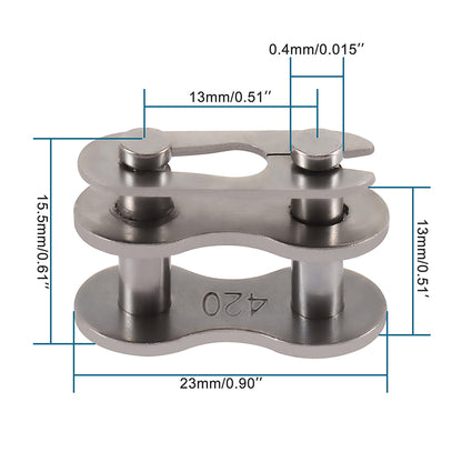 GOOFIT 1 Pcs 420 Chain Master Link Replacement For ATV Dirt Bike Go Kart