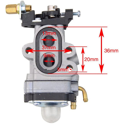 GOOFIT 37mm Carburetor Replacement For 23cc KBL35A Trimmer Redmax Poulan Gas Backpack Blower Trimmer PPBP30 SM30SB Scoo