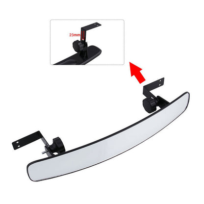 GOOFIT Golf Cart Mirror 180 Degree Extra Wide 16.5" View Mirror Replacement for Golf Cart EZGO Club Car