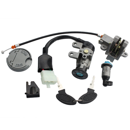 GOOFIT Ignition Switch Key Set Replacement For GY6 49cc 50cc Chinese Scooter 139QMB Parts