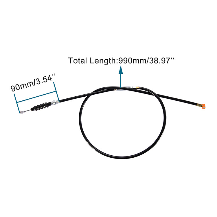 GOOFIT 38.98" Motorcycle Clutch Cable with Adjuster Replacement for 50cc 70cc 90cc 110cc 125cc Dirt Bike China Moped Scooter Chinese Scooter ATV Quad