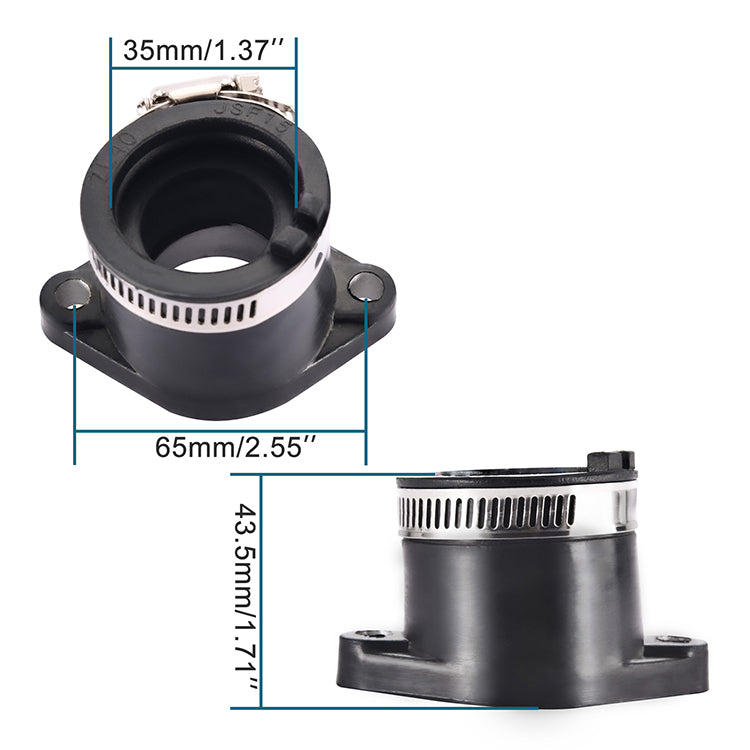 GOOFIT Motorcycle Intake Manifold Pipe Air Joint Adapter Replacement For GY6 JS200cc-250cc Moped Scooter