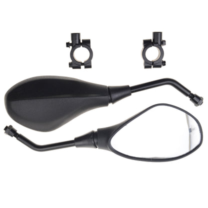 GOOFIT 10mm  Side Mirror Rearview Mirror Black 7/8" Handlebar Mirror Mount Clamp Replacement for all ATV Four-wheelers