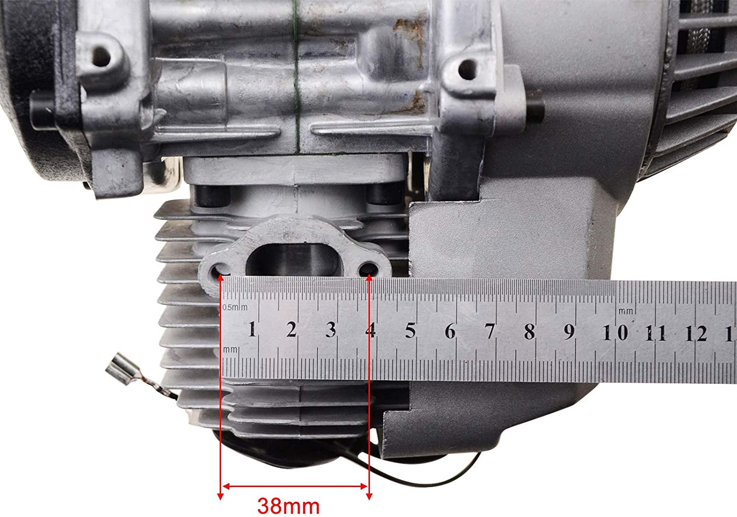 GOOFIT Complete 2 Stroke 49CC Engine with Pull Starter Carburetor Handle Bar Cylinder Block Throttle Cable Air Filter Replacement For Mini Dirt Bike P