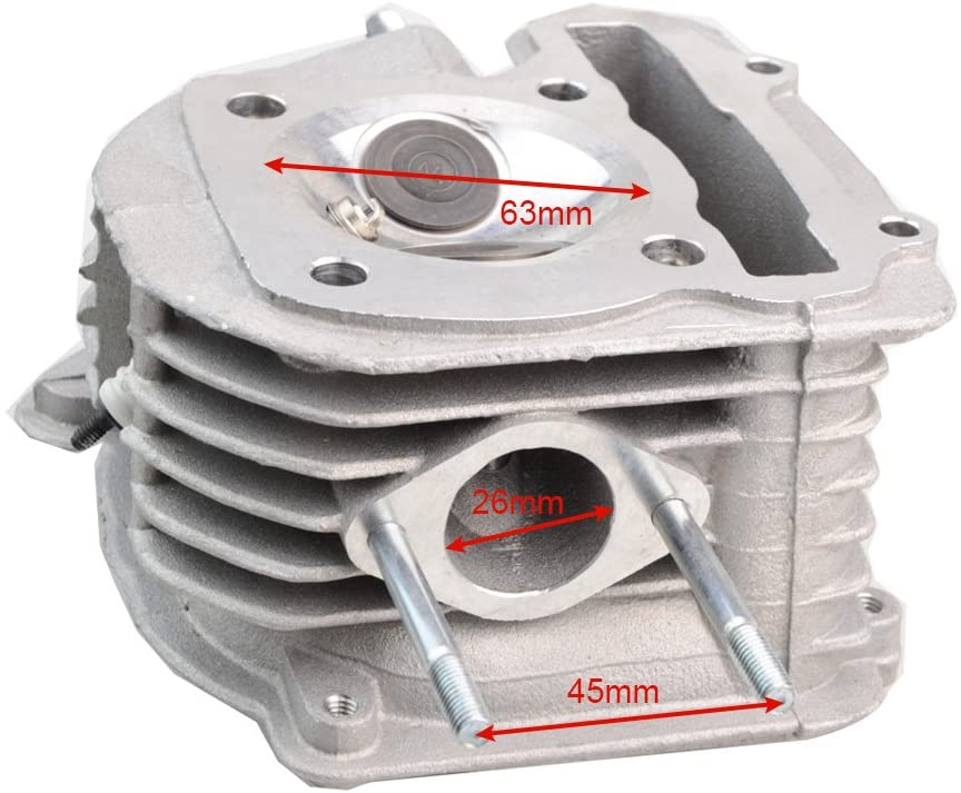 GOOFIT 63mm Cylinder Heads Camshaft Accessories Rocker Arm Chain Replacement for GY6 150cc 180cc 200cc 250cc ATV Off-Road Motor Go Kart Moped Motorcyc