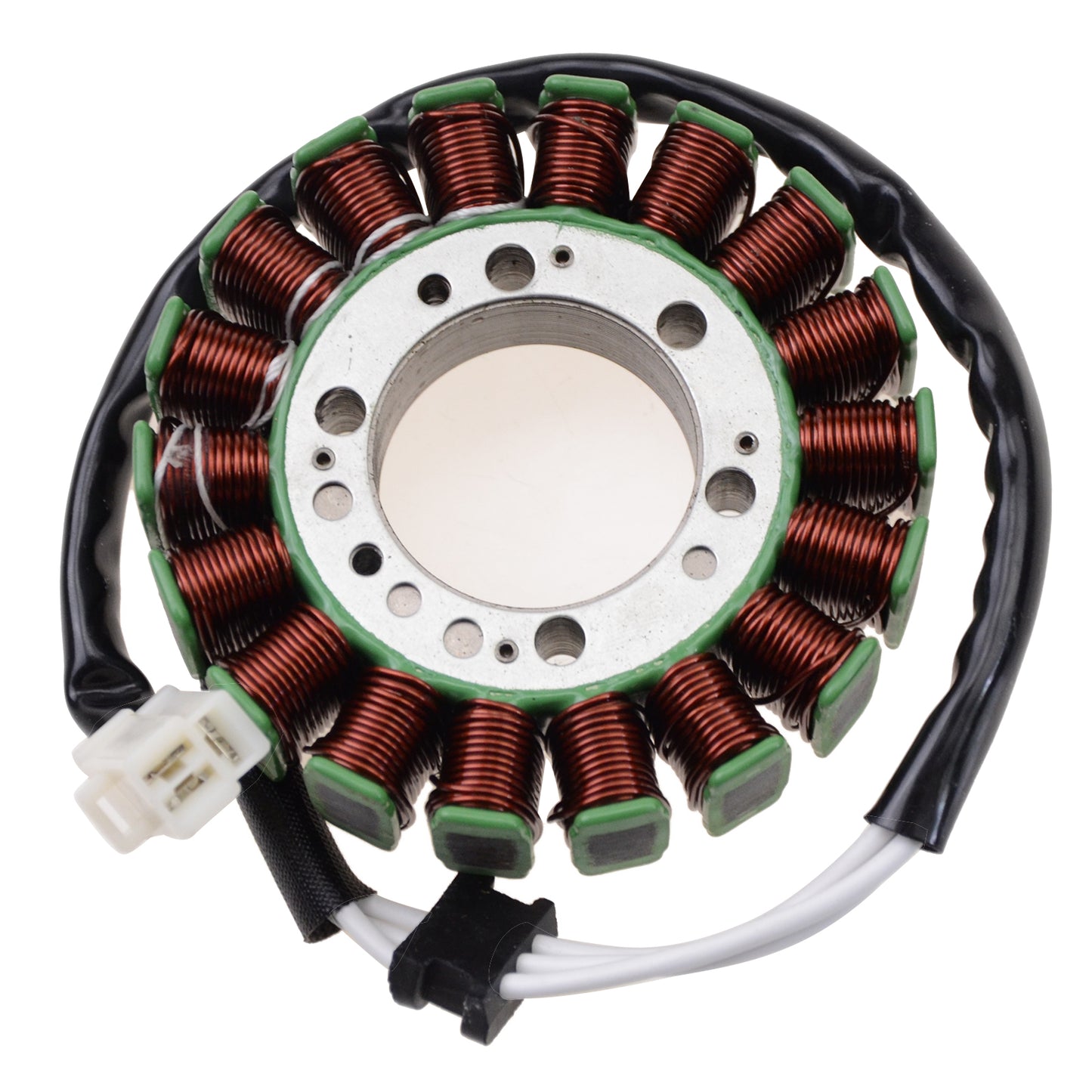 GOOFIT 18 Coil 3 Wire Magneto Stator Coil Ignition Generator Replacement For ER650 ER6N ER6F EX650 Ninja 650 2006-2011