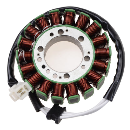 GOOFIT 18 Coil 3 Wire Magneto Stator Coil Ignition Generator Replacement For ER650 ER6N ER6F EX650 Ninja 650 2006-2011