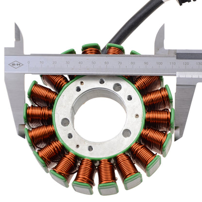 GOOFIT 18 Coil 3 Wire Magneto Stator Coil Ignition Generator Replacement For  YZF R1 2002-2003