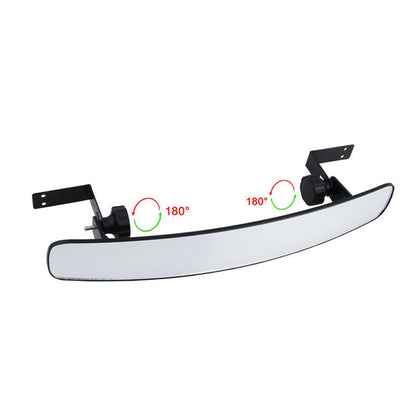 GOOFIT Golf Cart Mirror 180 Degree Extra Wide 16.5" View Mirror Replacement for Golf Cart EZGO Club Car