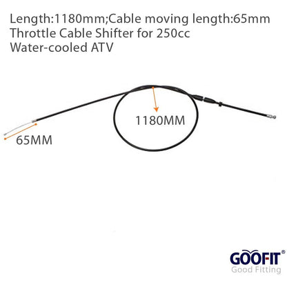 GOOFIT 46.46" Throttle Cable Shifter Replacement For 250cc Water cooled ATV