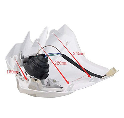 GOOFIT Motorcycle Dirt Bike Supermoto Universal Headlights Fairing Light Headlamp StreetFighter Replacement For KX125 KX250 KXF250 KXF450 KLX200 KLX25