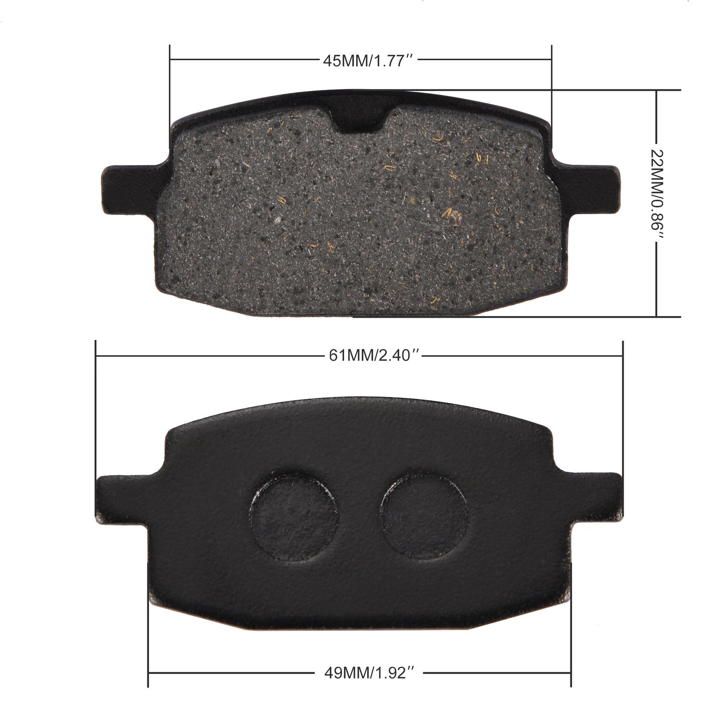 GOOFIT Front Disc Brake Pads Replacement For GY6 49cc 50cc Moped Scooter Parts