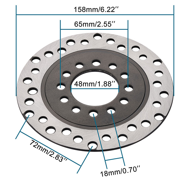 GOOFIT Disc Brake Plate for 50cc 70cc 90cc 110cc 125cc ATV & Go Kart