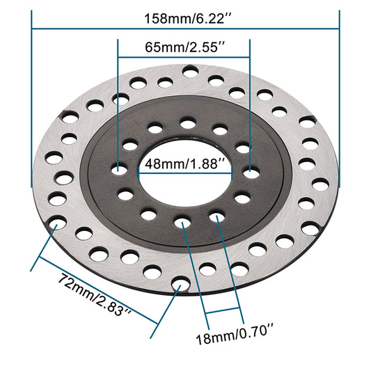 GOOFIT Disc Brake Plate for 50cc 70cc 90cc 110cc 125cc ATV & Go Kart