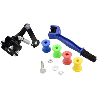 GOOFIT Chain Brush Maintenance Brush Chain Tensioner Adjuster Replacement For Motocross Bicycle ATV Quad Scooter Go kart