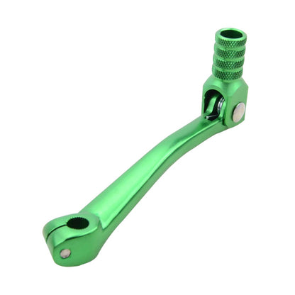 GOOFIT GREEN Motorcycle CNC Aluminum Folding Gear Shift Lever Fit 110cc Dirt Bike Pit Bikes Gear Lever Replacement For Most of Motorcycle ATV Dirt Pit