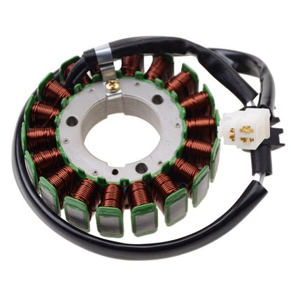 GOOFIT 18 Coil 3 Wire Magneto Stator Coil Ignition Generator Replacement For  FZ6 2004-2009