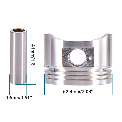 GOOFIT 52.4mm Piston Replacement For 110cc ATV Dirt Bike Go Kart Engine Part
