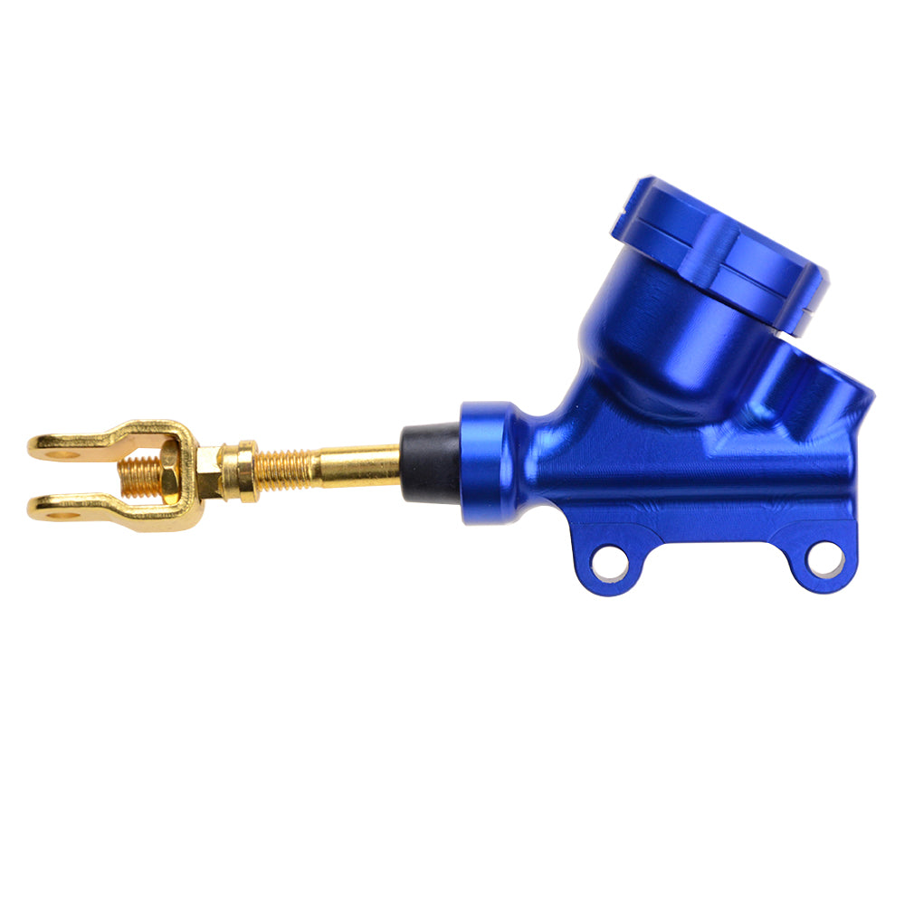 GOOFIT 41mm Blue Rear Foot Brake Master Cylinder Hydraulic Brake Pump Replacement For Dirt Bike Pit Qua ATV
