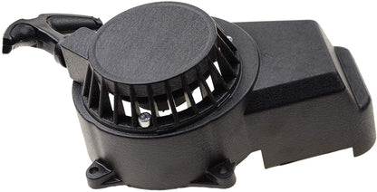 GOOFIT black alloy pull start recoil starter with 18-inch flywheel Replacement For 47cc 49cc pocket off-road bike mini ATV