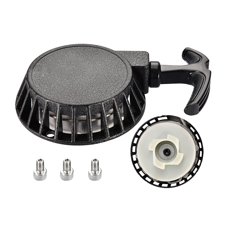 GOOFIT Black Pull Start Recoil Starter Assembly Replacement For 2 Stroke Pocket Bike Dirt Bike