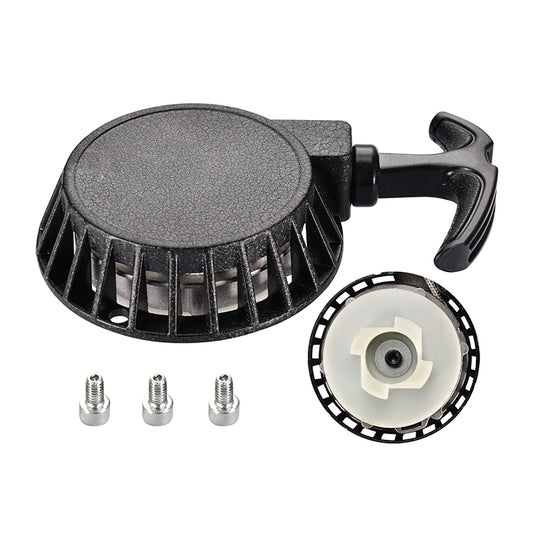 GOOFIT Black Pull Start Recoil Starter Assembly Replacement For 2 Stroke Pocket Bike Dirt Bike