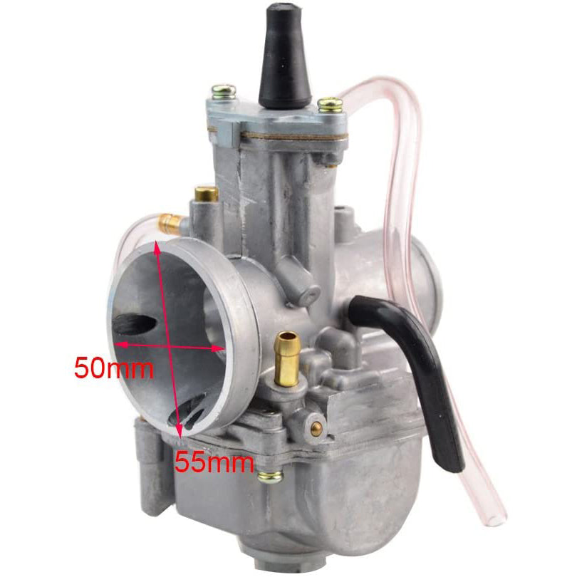 GOOFIT 32mm Visible Carburetor Twister Cable Handles Tuning Power Jet Acceleration Pump Case Replacement For 125cc - 150cc ATV