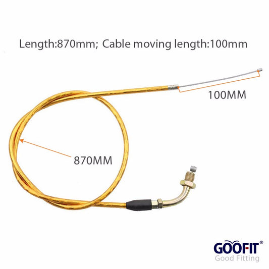 GOOFIT 34.25" Throttle Cable with Laser Tube Replacement For 50cc 70cc 90cc 110cc 125cc Dirt Bike