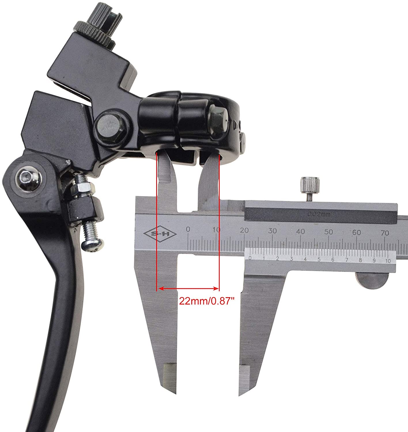 GOOFIT 22mm 7/8" Handlebar Clutch Lever Brake Levers Folding Hand Controls Pack of 2 Replacement for Dirt Pit Bike 110cc 125cc