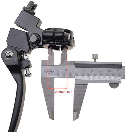 GOOFIT 22mm 7/8" Handlebar Clutch Lever Brake Levers Folding Hand Controls Pack of 2 Replacement for Dirt Pit Bike 110cc 125cc
