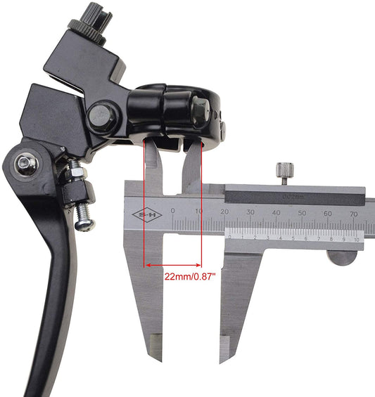 GOOFIT 22mm 7/8" Handlebar Clutch Lever Brake Levers Folding Hand Controls Pack of 2 Replacement for Dirt Pit Bike 110cc 125cc