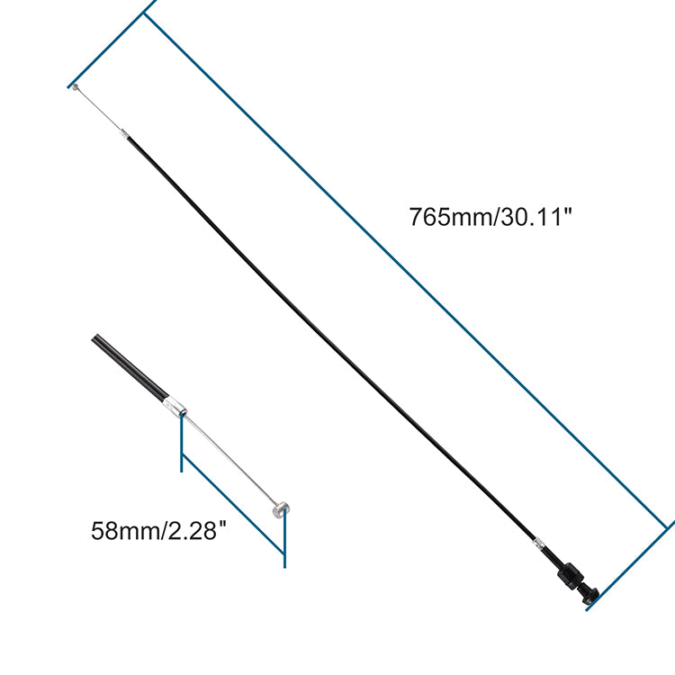 GOOFIT 30.12" Motorcycle Throttle Cable Replacement For 125cc 150cc 200cc 250cc Water cooled Chinese ATV Four Wheeler Quad Bikes Dune Buggy China Mope
