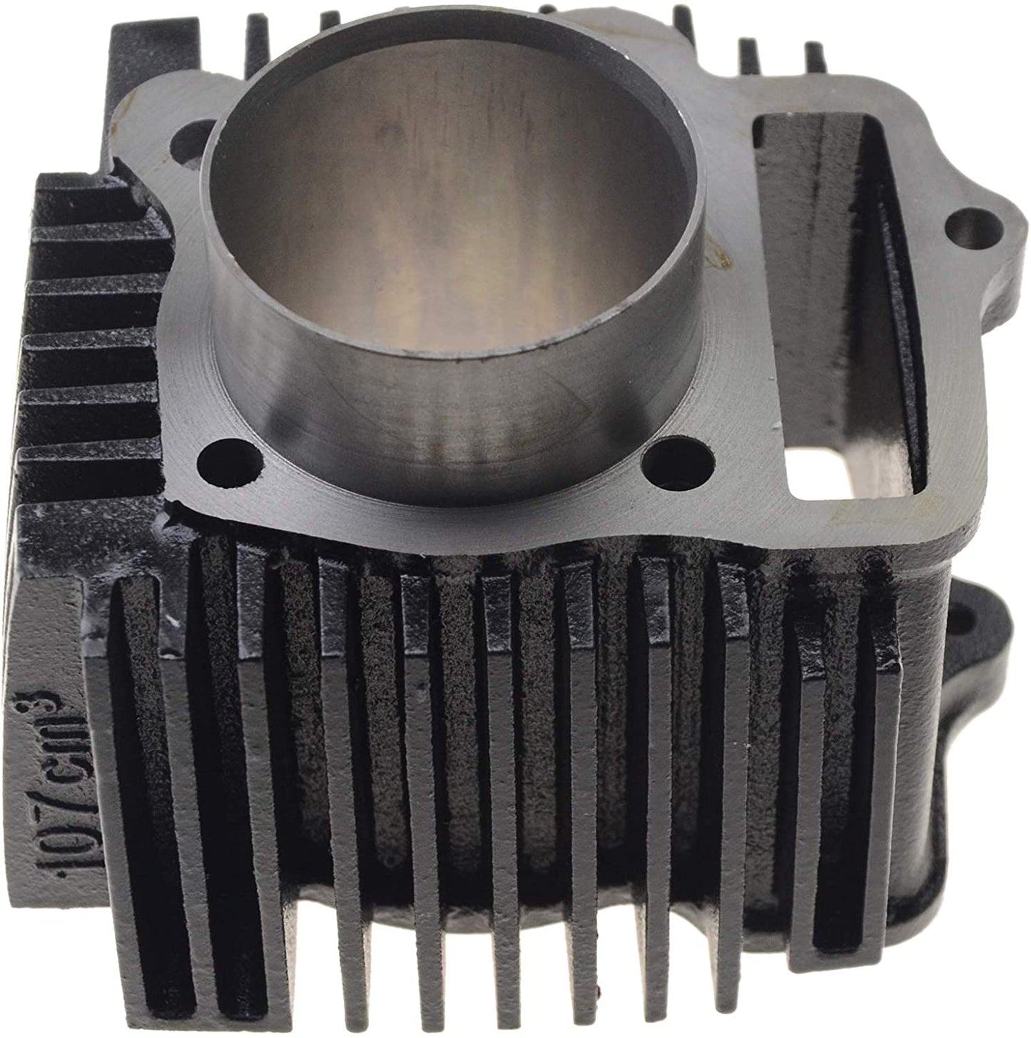 GOOFIT 52.4mm Completed Cylinder Head Liner Assembly Set Rebuild Kit with Gaskets Pistons Spark Plug Replacement for 4 Stroke 110cc Motorcycle Engine
