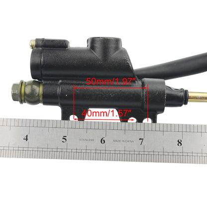 GOOFIT Rear Foot Disc Brake Master Cylinder Assembly With Brake Pads Replacement For 50cc 70cc 90cc 110cc 125cc ATV Dirt Bike