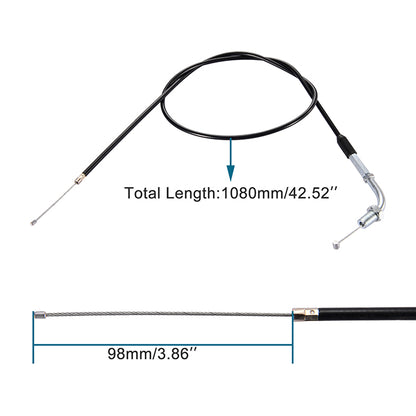 GOOFIT 42.52" Motorcycle Throttle Cable Replacement For 125cc 150cc 200cc 250cc China Moped Scooter Chinese Scooter ATV Quad Go Kart Moped
