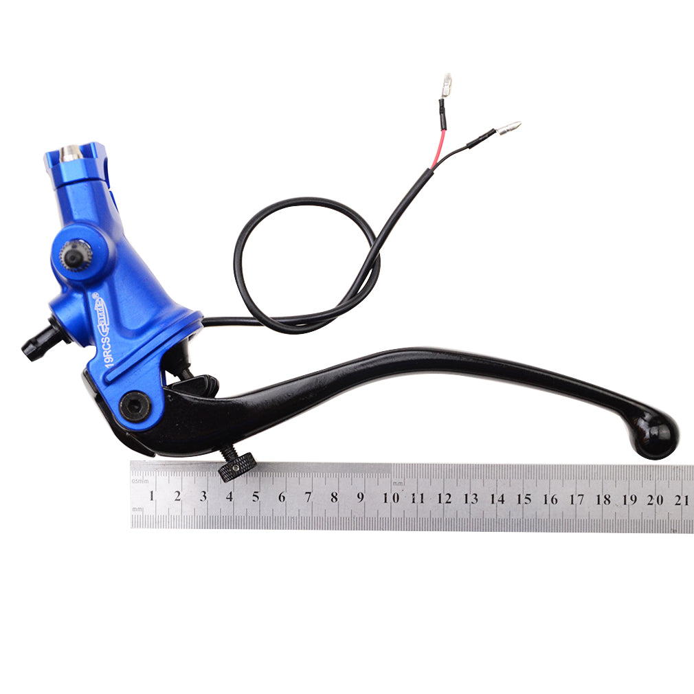 GOOFIT 7/8" 22mm Motorcycle Modified Hydraulic Brake Master Cylinder Hydraulic Pump Clutch Levers Set Kit with Fluid Reservoirs Replacement For Scoote