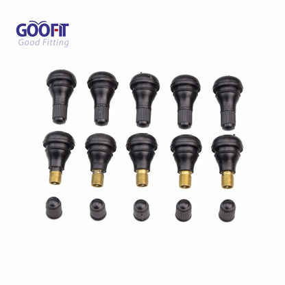 GOOFIT Tire Stem Valve Caps Aluminium Car Dustproof Caps Tire Wheel Stem Air Valve Caps