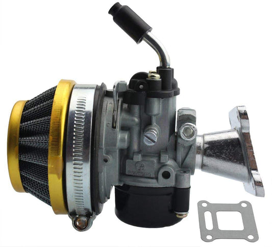 GOOFIT Carburetor with Air Filter for 2 Stroke 37cc 39cc Water-cooled MTA4 Pocket Bike