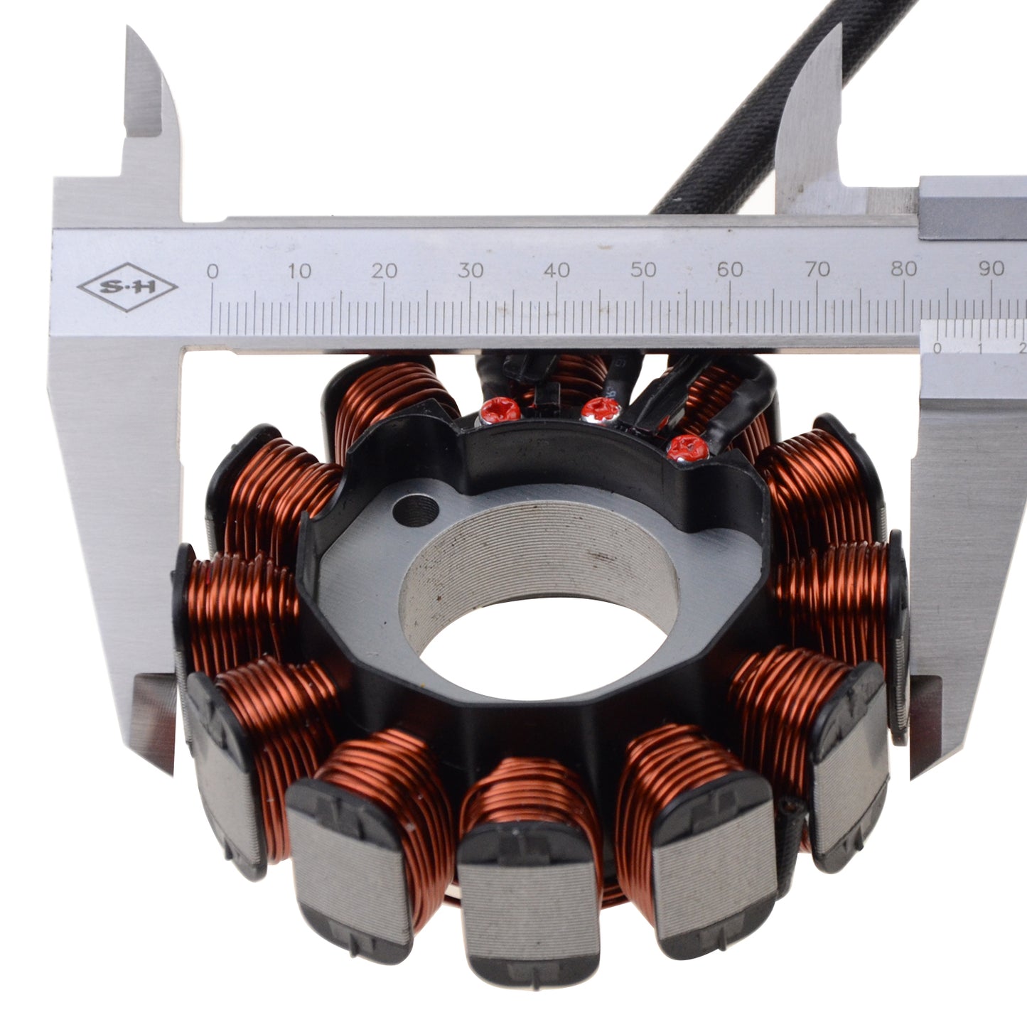 GOOFIT 12 Coil 3 Wire Magneto Stator Coil Ignition Generator Replacement For Vespa GTS 150 Scooter