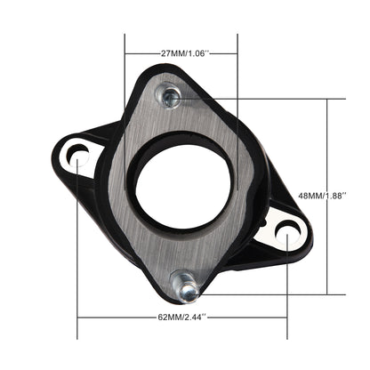 GOOFIT 27mm Bent Intake Manifold Pipe Replacement For 125cc 150cc 200cc Vertical Engine ATV Dirt Bike Go Kart