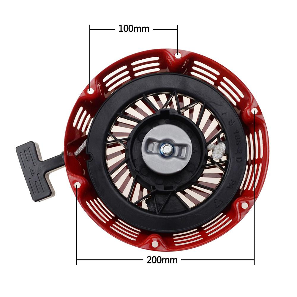 GOOFIT Aluminum Pull Starter Motorcycle 1 Piece For 188F GX390 5KW Motor Pit Bike ATV Quad Moped Scooter Bicycle Red