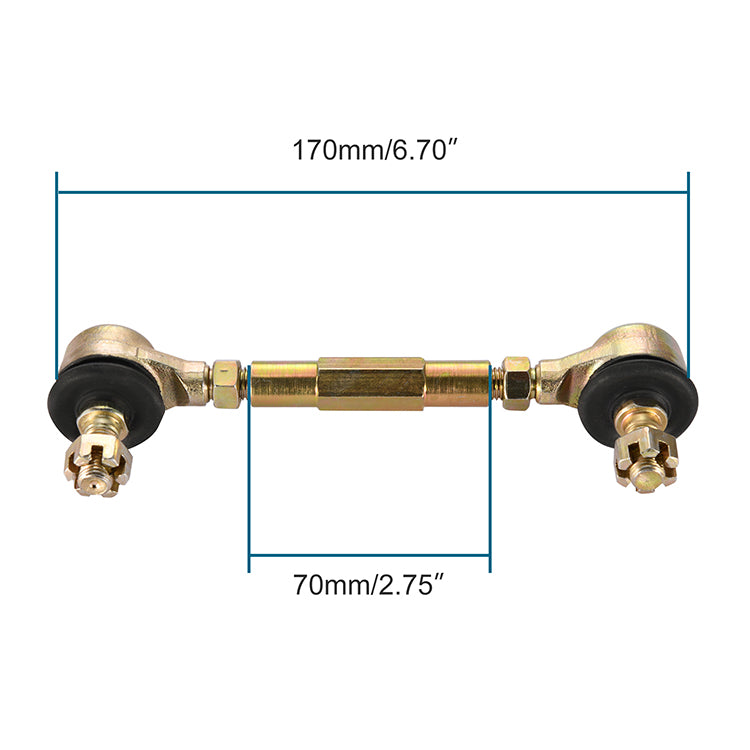 GOOFIT 70mm Tie Rod Assembly Replacement for 50cc 70cc 90cc 110cc 125cc 150cc 200cc 250cc ATV Four Wheeler Quad Ends