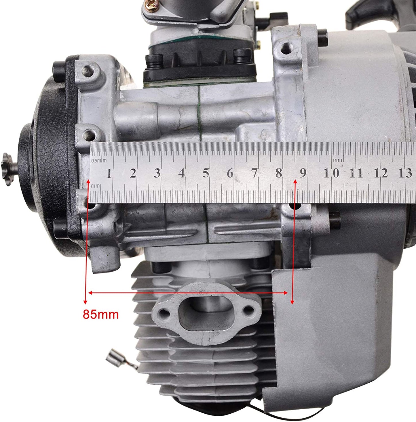GOOFIT Complete 2 Stroke 49CC Engine with Pull Starter Carburetor Handle Bar Cylinder Block Throttle Cable Air Filter Replacement For Mini Dirt Bike P