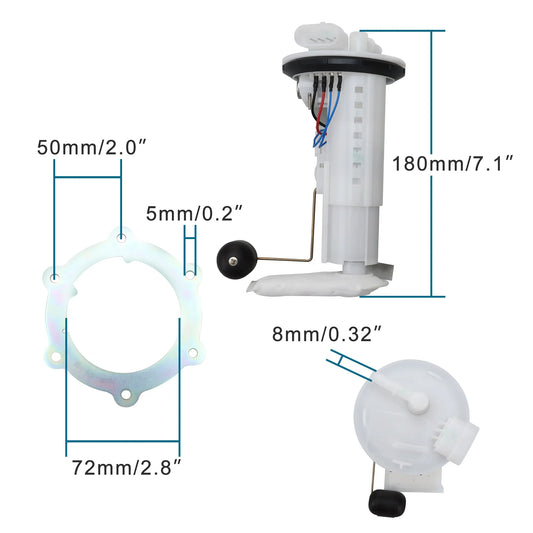 GOOFIT Motorcycle Fuel EFI System Kits Replacement for GY6 Engine 169cc 170cc Jonway GTX 250 EFI 200