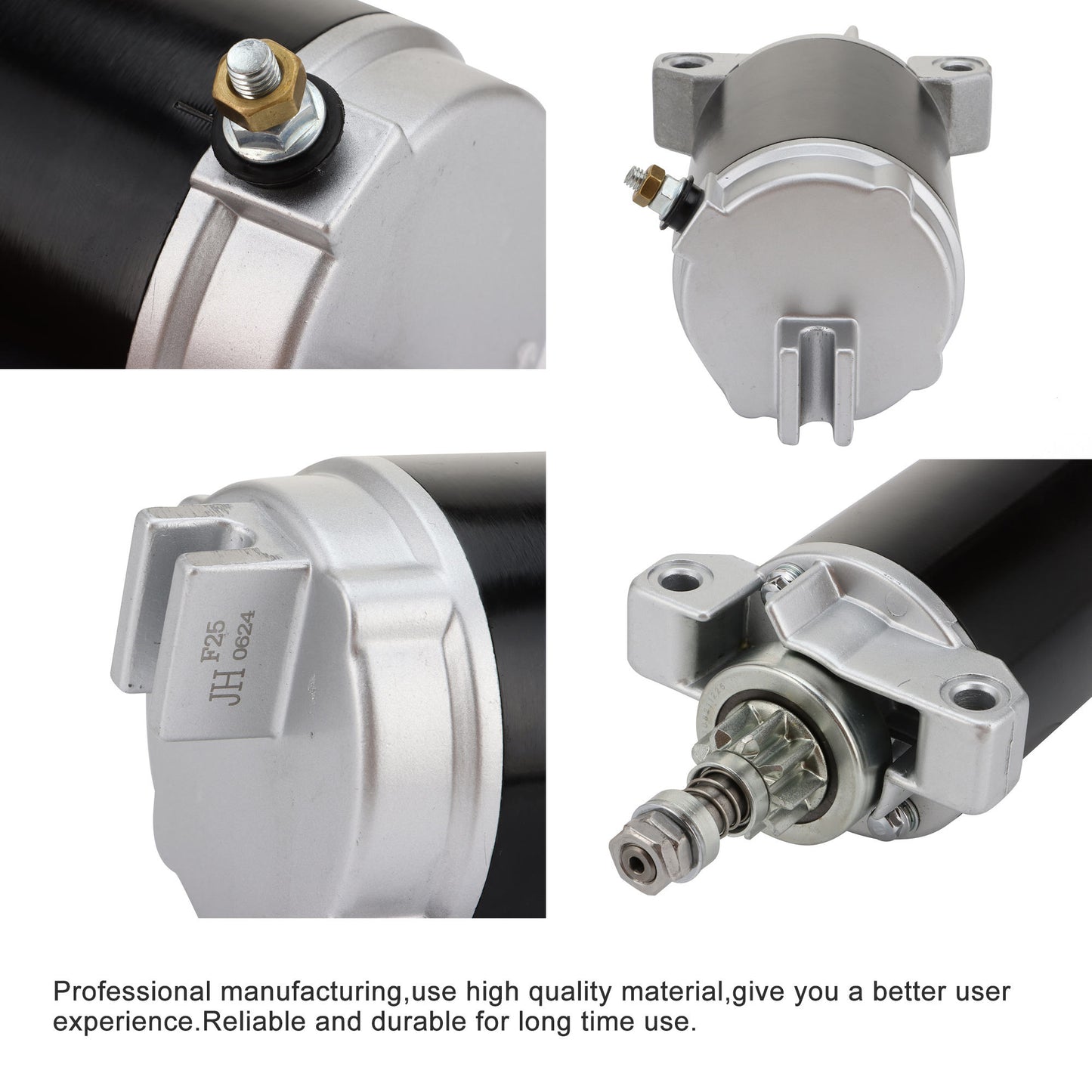 GOOFIT Motorcycle Engine Parts Starter Motor Replacement for Outboard Engine 65W-81800-00 01 02 03 20HP 25HP 30HP 40HP Mercury Mariner 830308T 859169T 888151T 893886T
