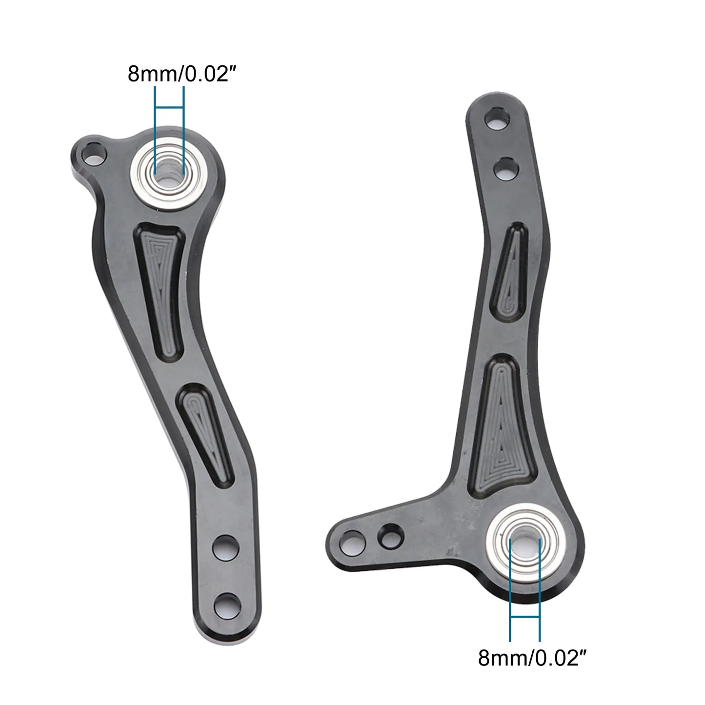 GOOFIT Motorcycle Modified Parts CNC Adjustable Rearset Foot Pegs Raise Replacement for Ninja 300