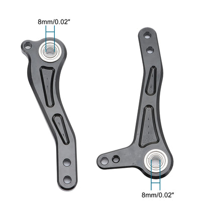 GOOFIT Motorcycle Modified Parts CNC Adjustable Rearset Foot Pegs Raise Replacement for Ninja 300