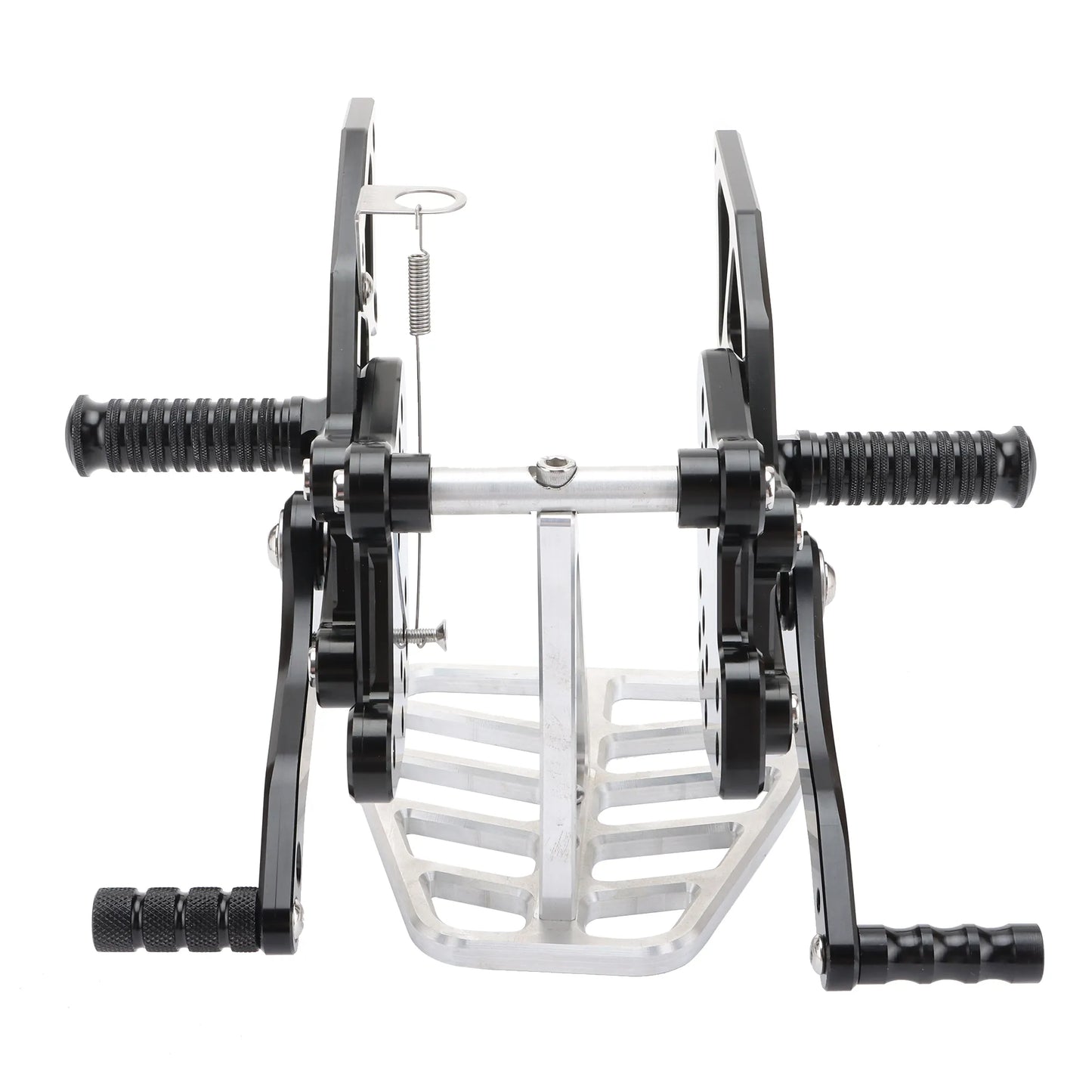 GOOFIT Motorcycle Modified Parts CNC Adjustable Rearset Foot Pegs Raise Replacement for Ninja 300