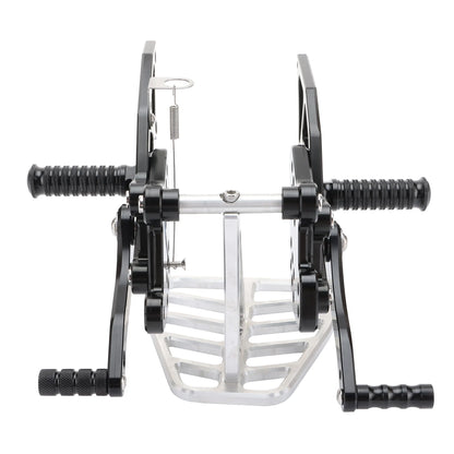 GOOFIT Motorcycle Modified Parts CNC Adjustable Rearset Foot Pegs Raise Replacement for Ninja 300